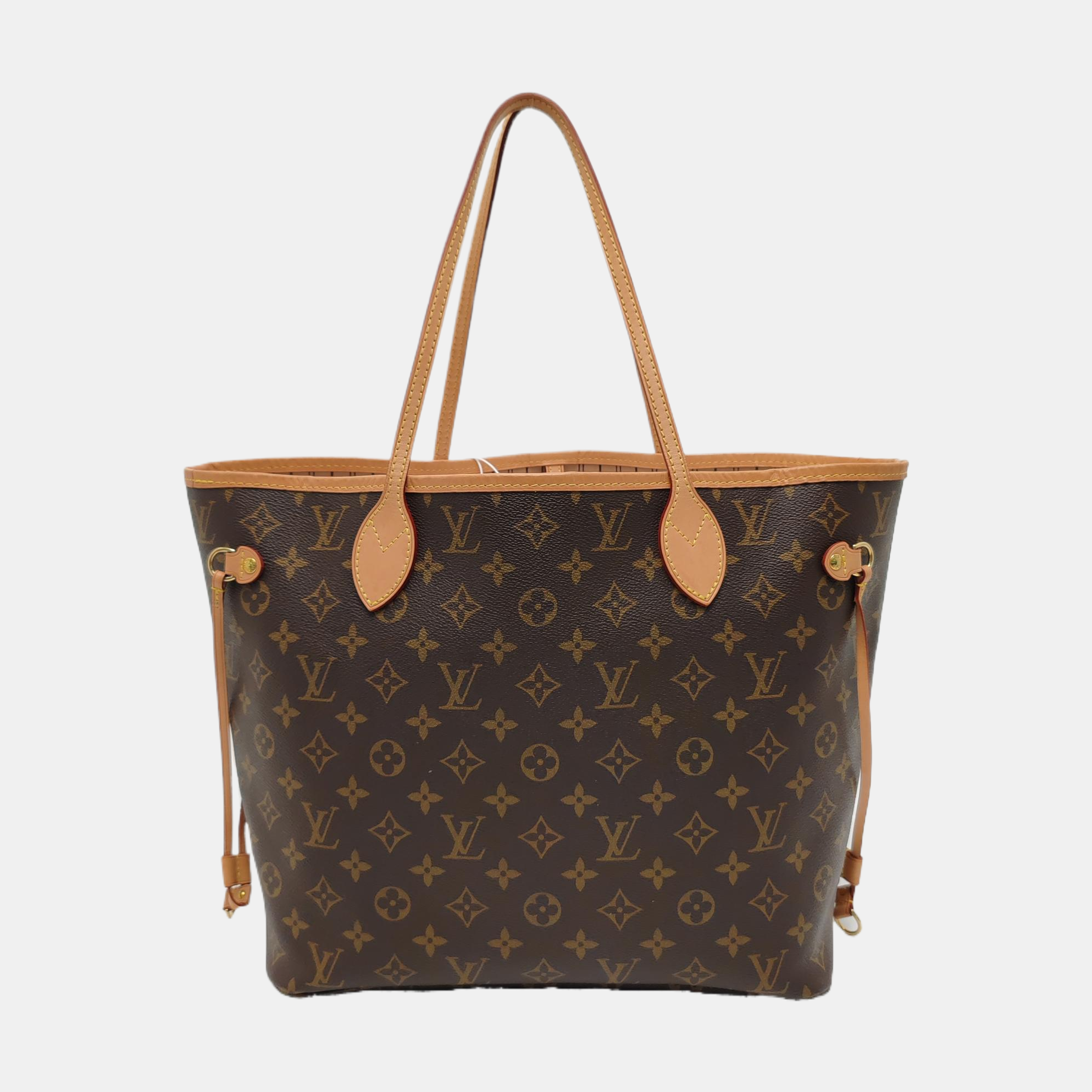 NEVERFULL MM Monogram Coated Canvas Brown