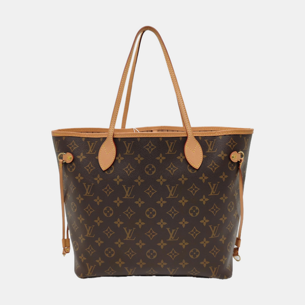 NEVERFULL MM Monogram Coated Canvas Brown