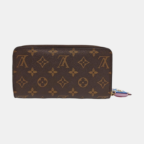 ZIPPY Monogram Coated Canvas Brown Wallet