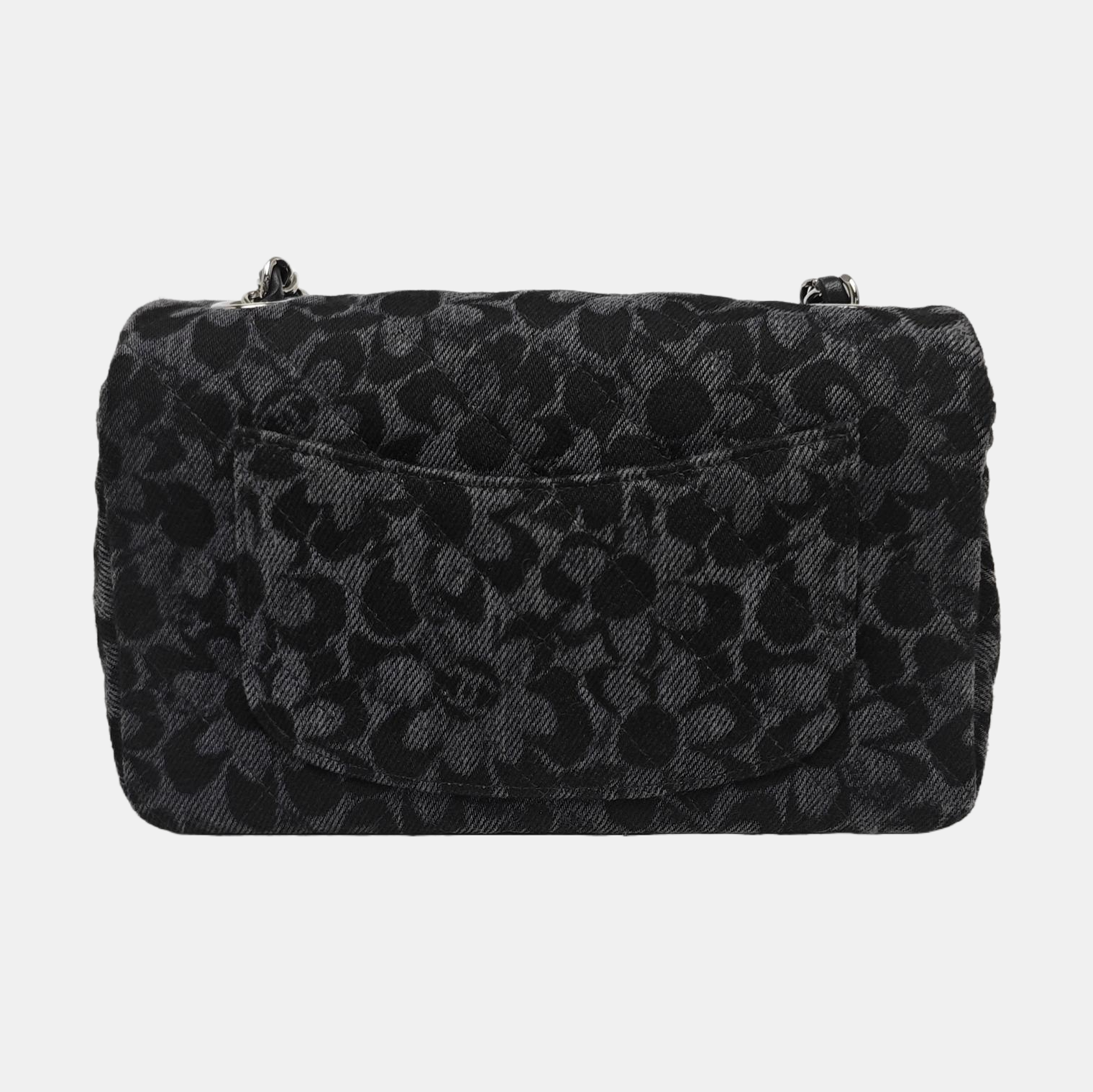 CLASSIC FLAP Mini Quilted Fabric Black