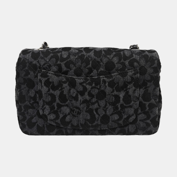 CLASSIC FLAP Mini Quilted Fabric Black