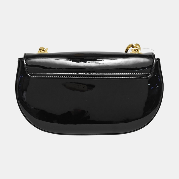 TRIOMPHE Small Patent Calfskin Black