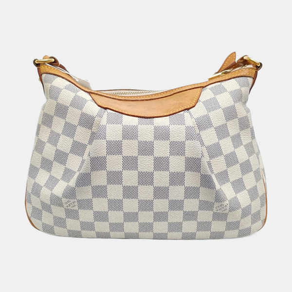 SIRACUSA PM Damier Azur Coated Canvas White