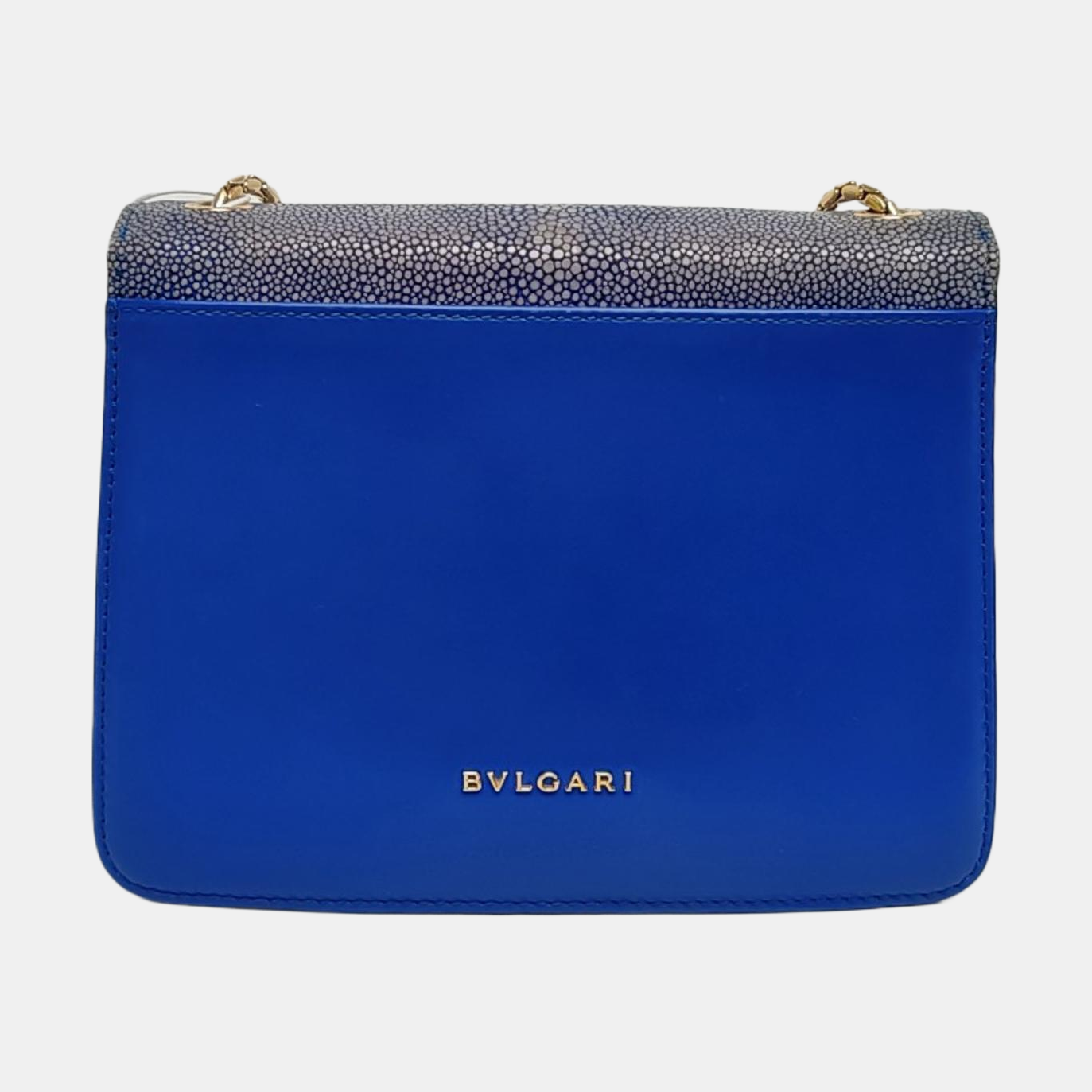 SERPENTI FOREVER Small Stingray Leather Blue