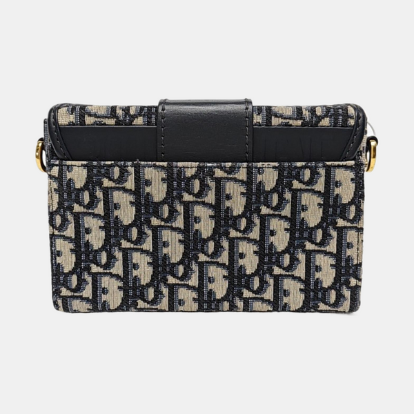 30 Montaigne Mini Oblique Canvas Blue