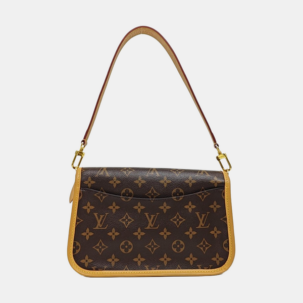 DIANE Monogram Coated Canvas Brown