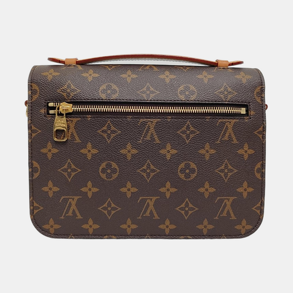 MÉTIS MM Monogram Coated Canvas Brown