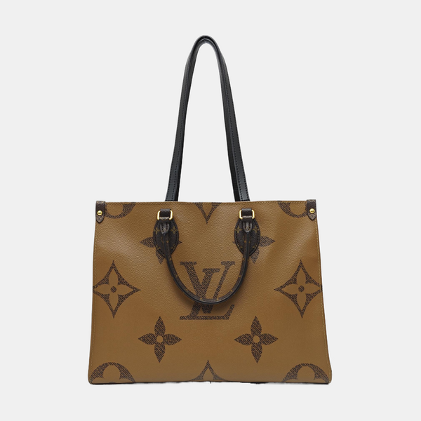 ONTHEGO MM Monogram Coated Canvas Brown