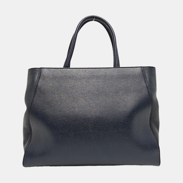 2 Jours Medium Calfskin Blue