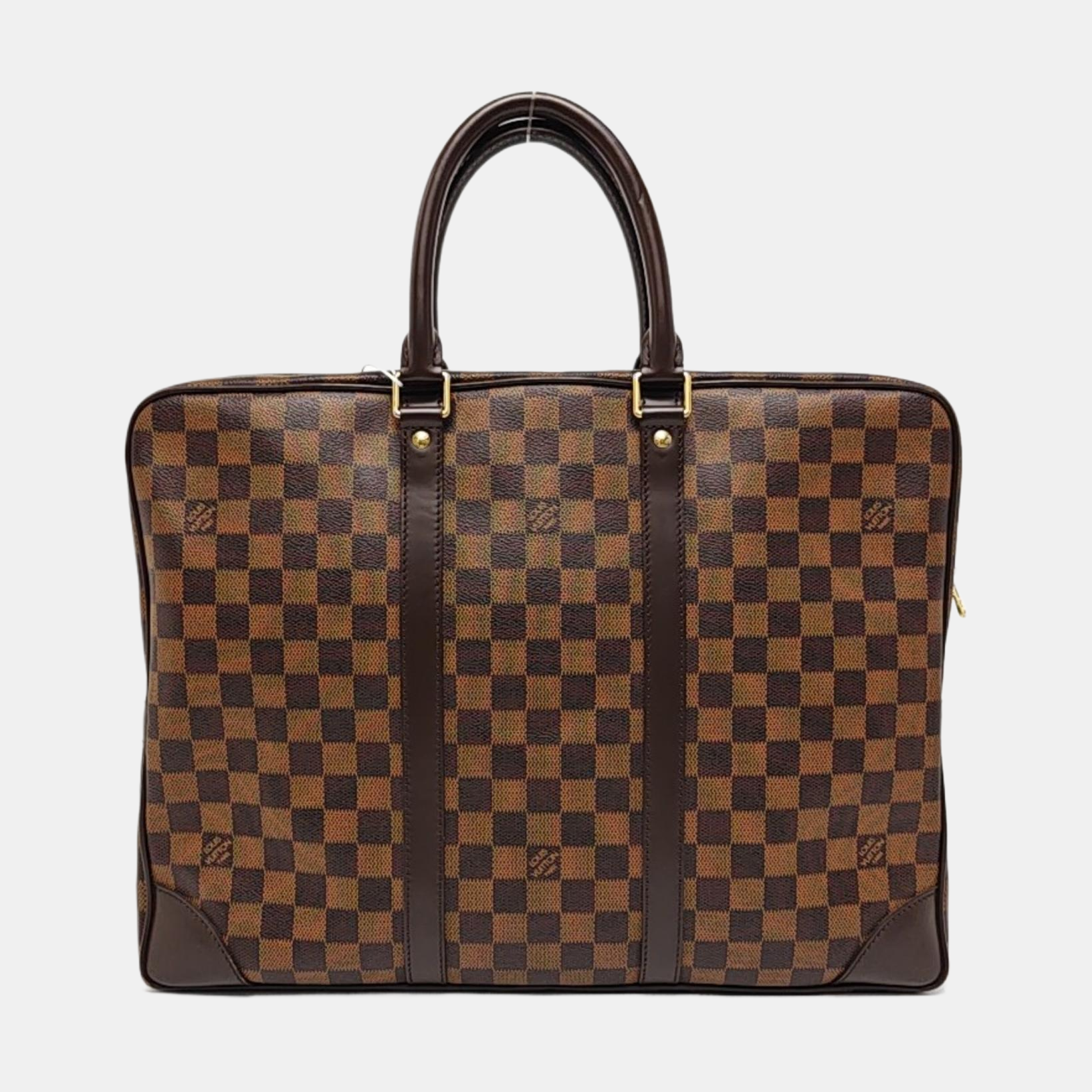 PORTE-DOCUMENTS Damier Ebene Coated Canvas Brown