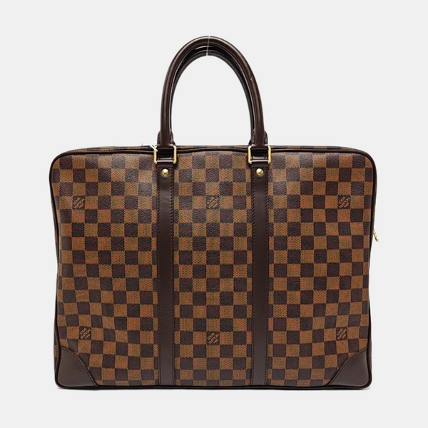 PORTE-DOCUMENTS Damier Ebene Coated Canvas Brown