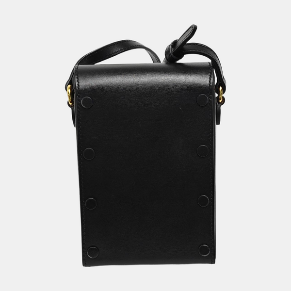 Minibolsa Horsebit 1955 de piel de becerro negra