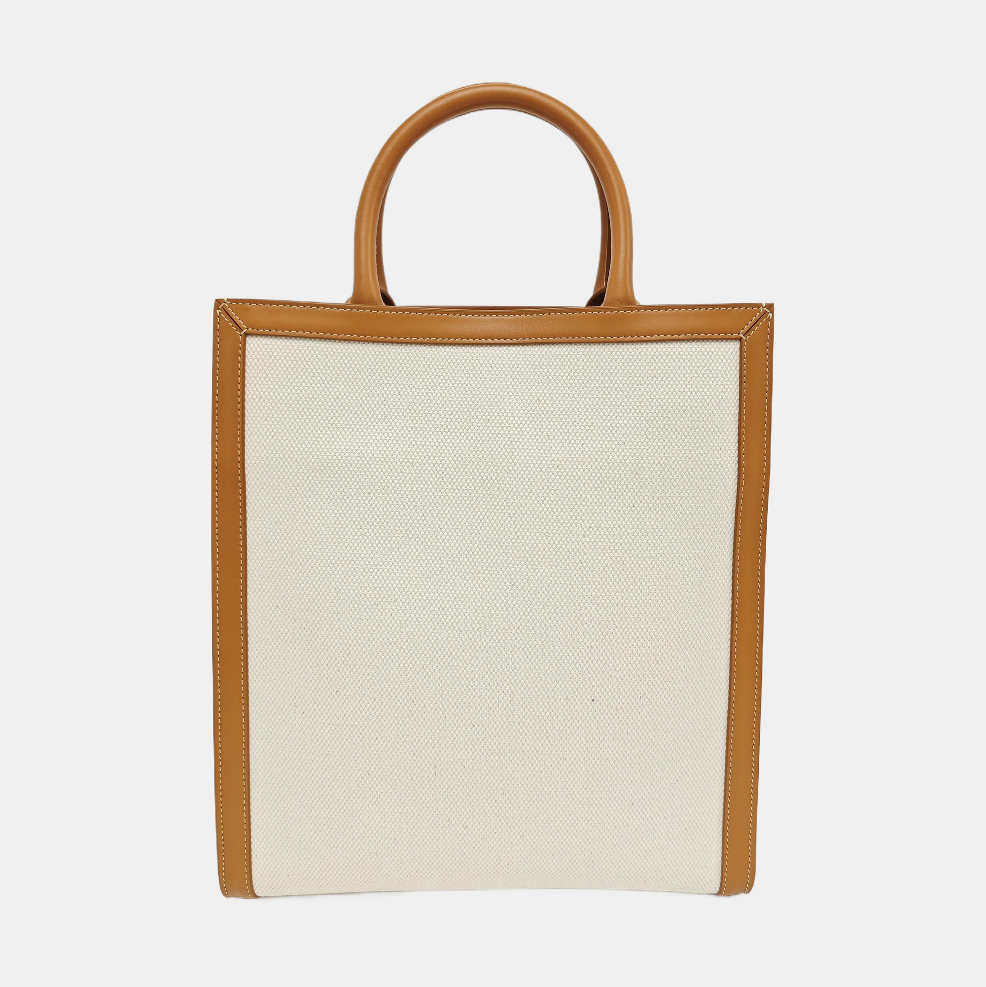 Authenticated pre-owned  CABAS CELINE Small Canvas White - Shoulder Bag at Looply