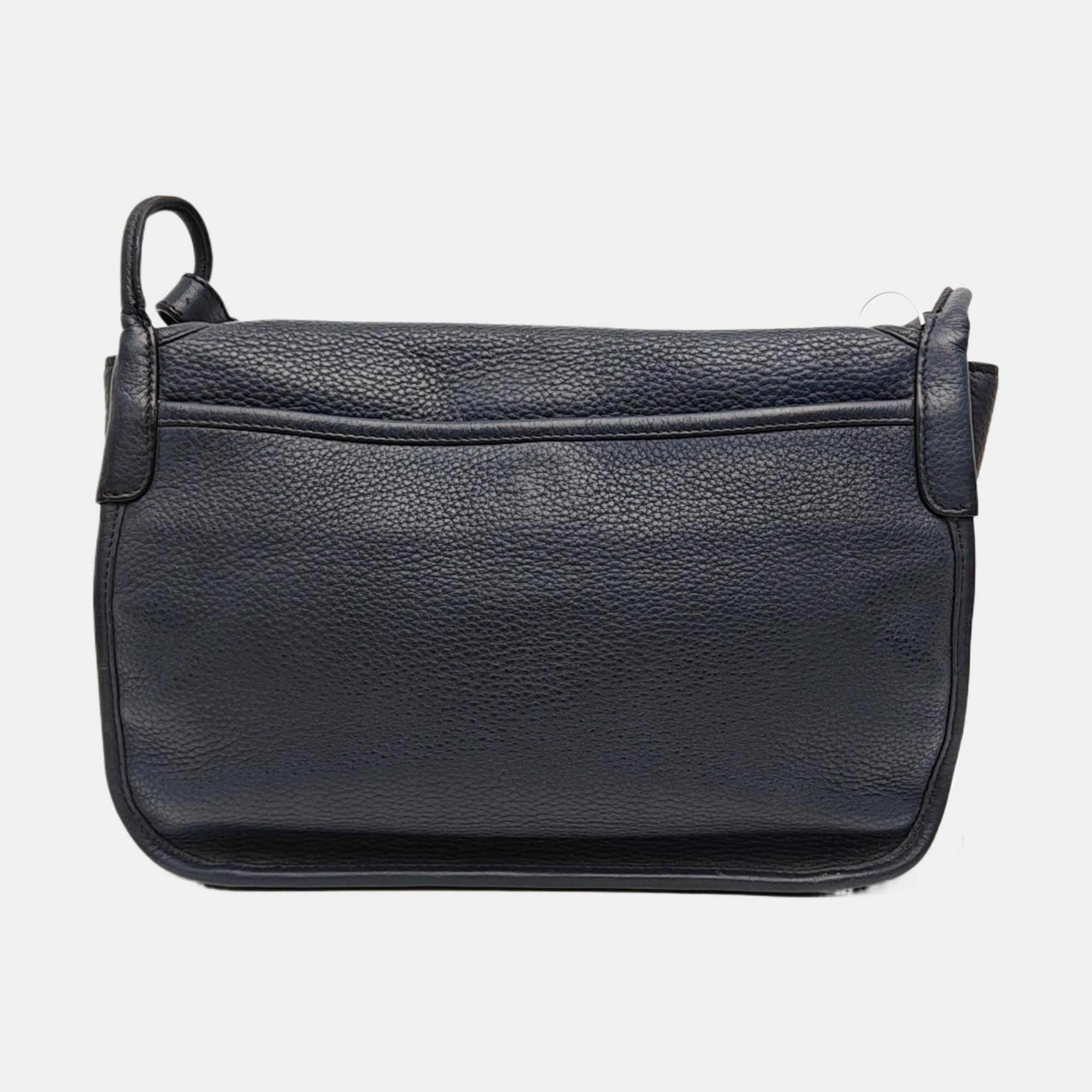 Leather Shoulder Bag Blue