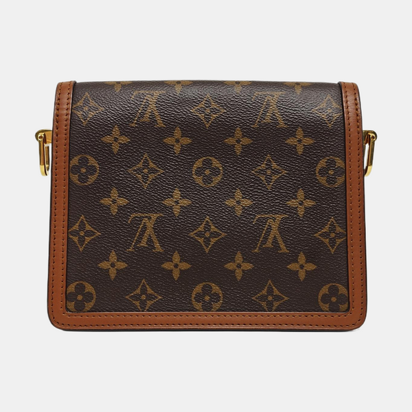 DAUPHINE Mini Monogram Coated Canvas Brown