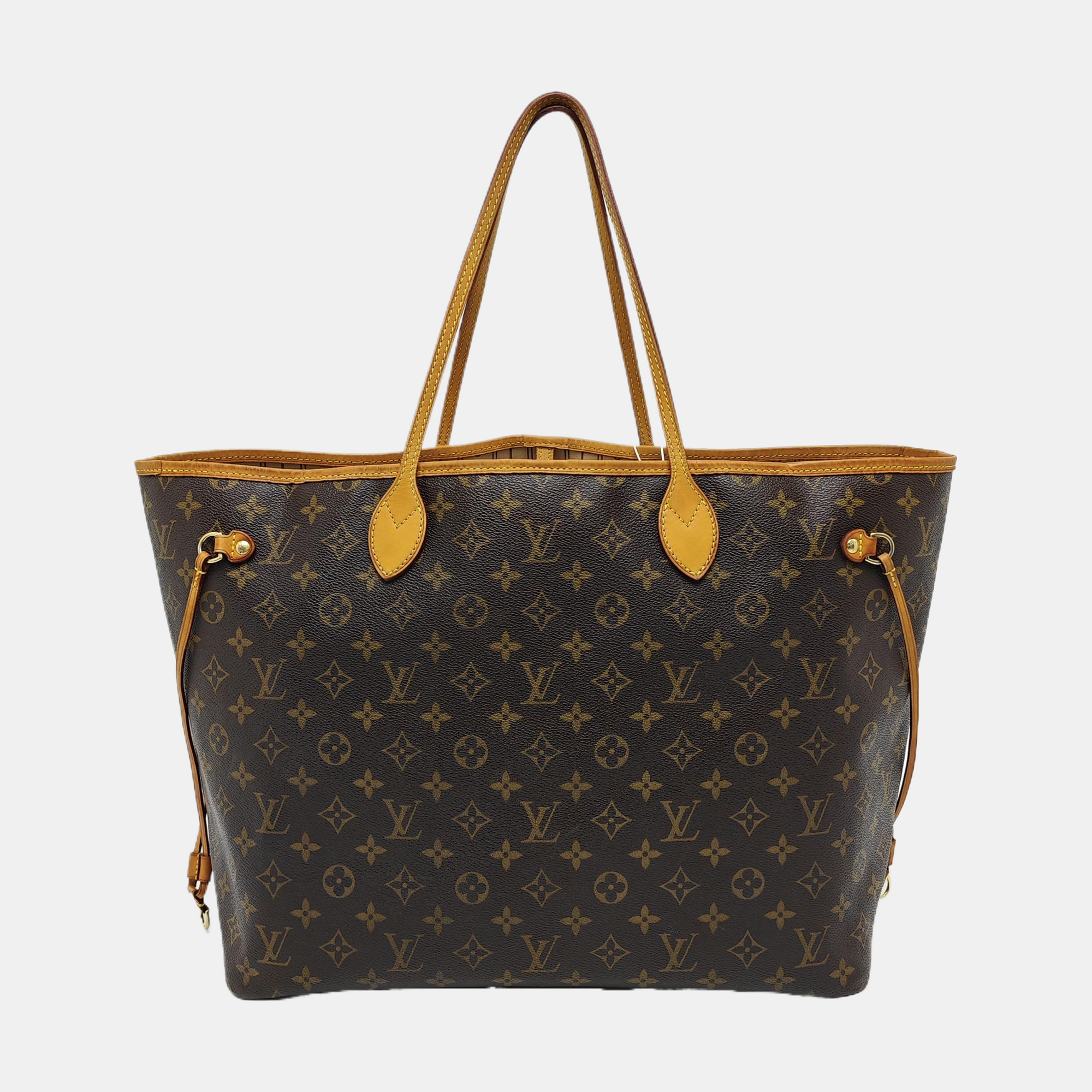 NEVERFULL GM Monogram Coated Canvas Brown