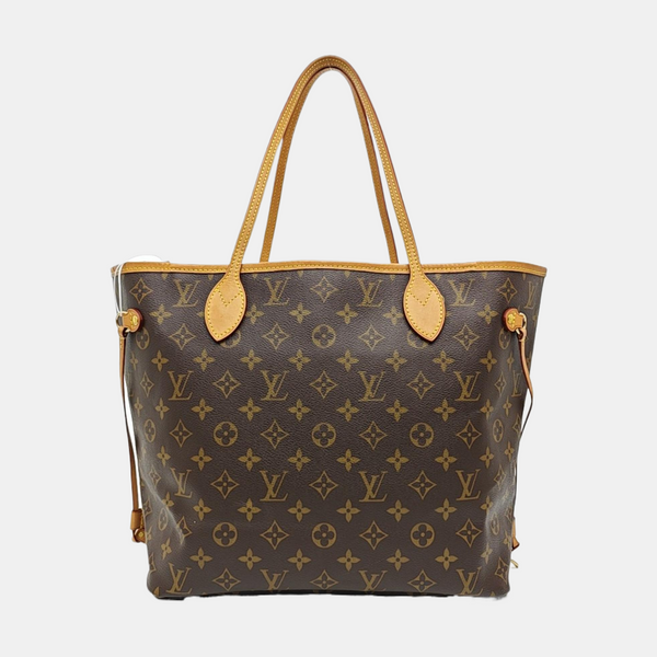 NEVERFULL MM Monogram Coated Canvas Brown