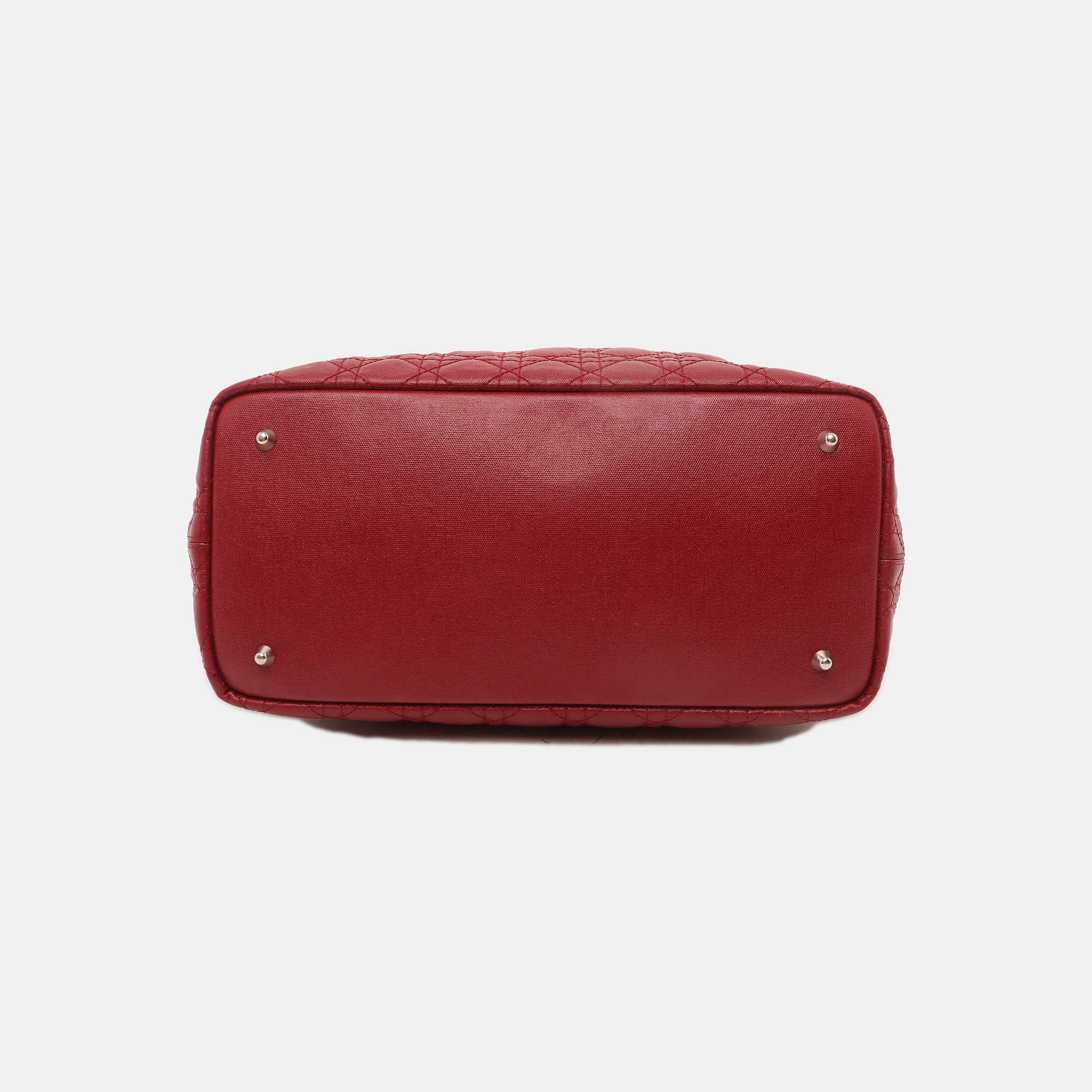 Panarea Cannage Coated Canvas Red