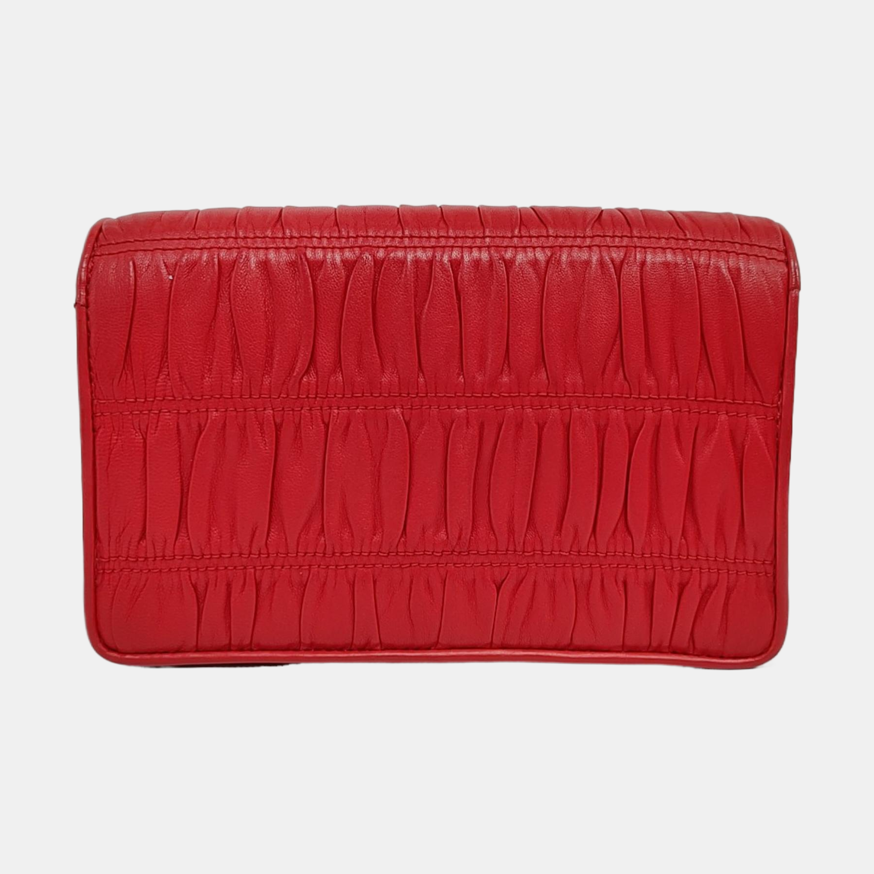 Mini Bag Quilted Lambskin Red