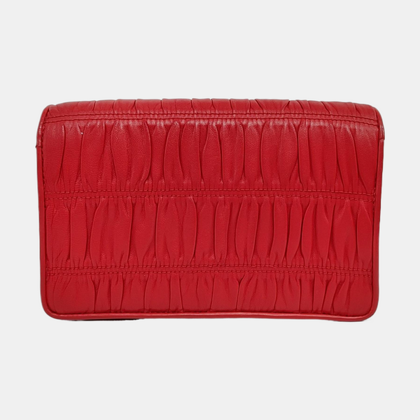 Mini Bag Quilted Lambskin Red