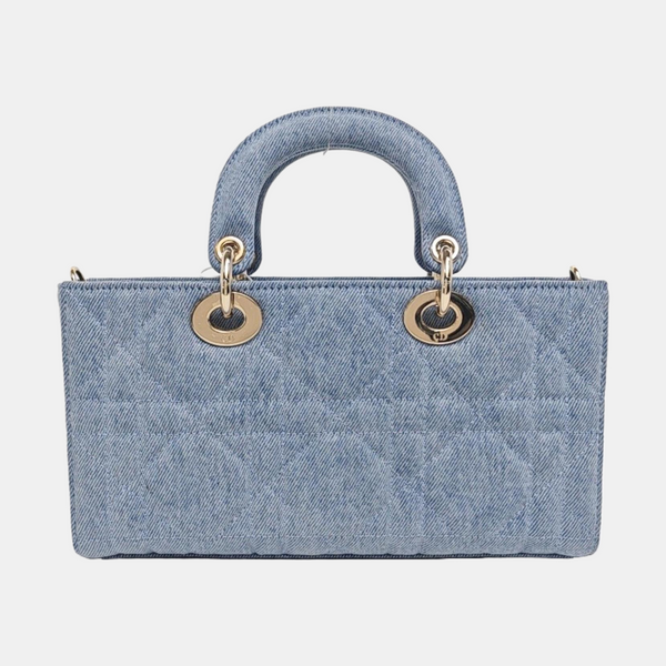 Lady D-Joy Medium Cannage Denim Blue