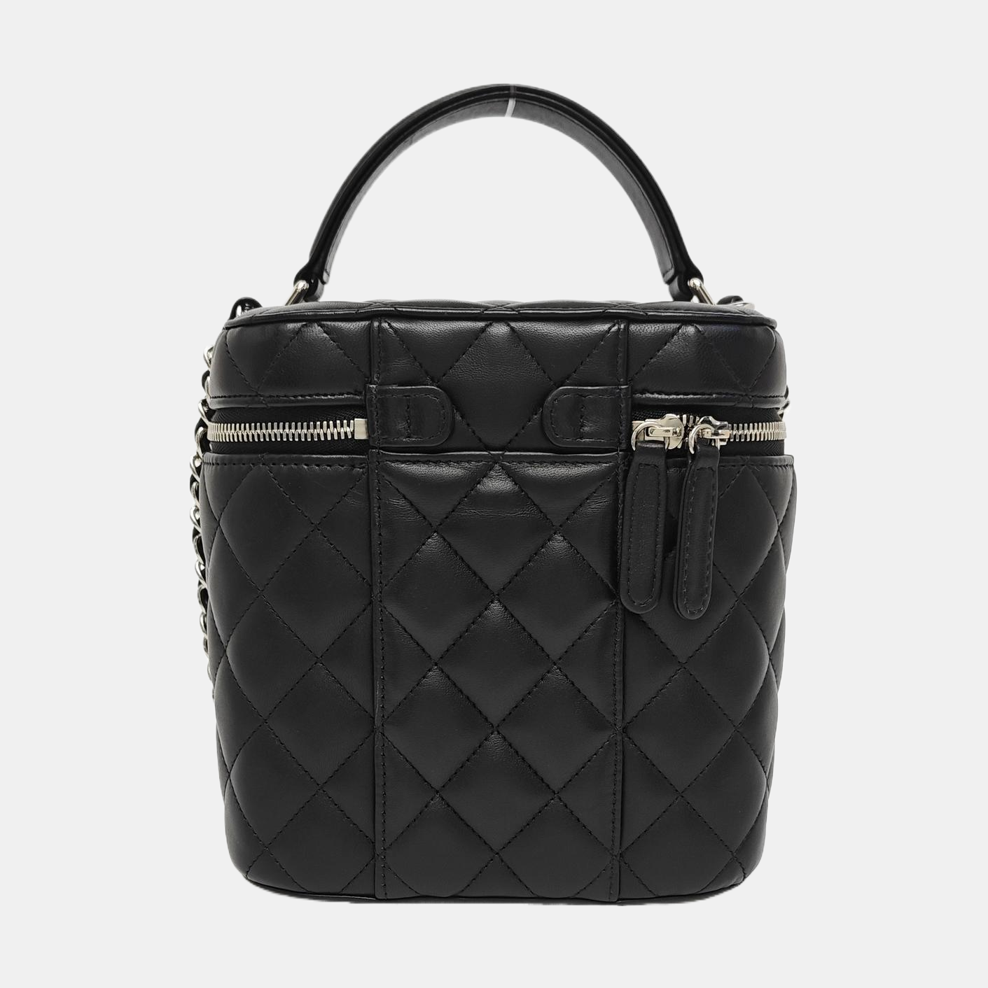 VANITY CASE Small Quilted Lambskin Black