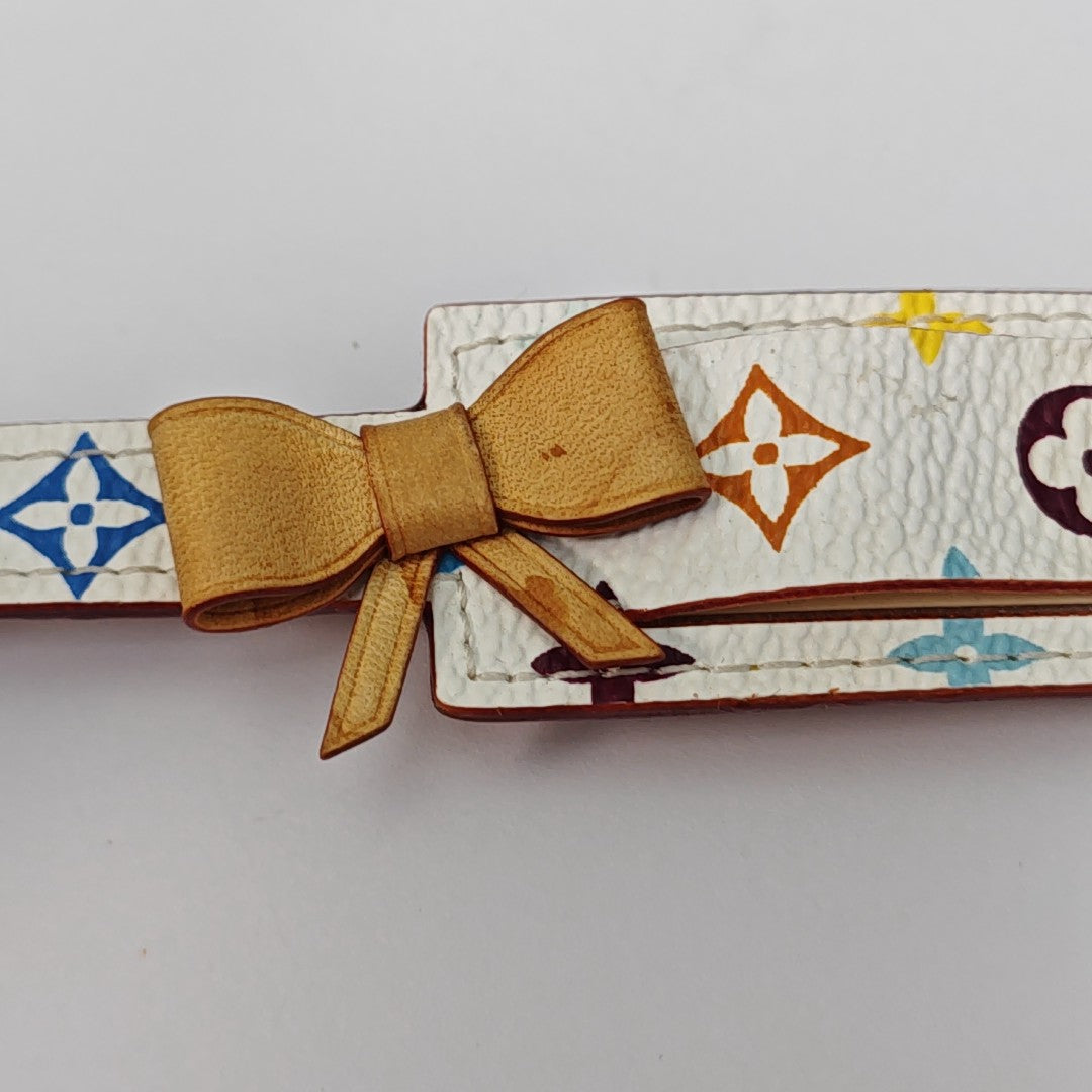 Coated Canvas White Bangle