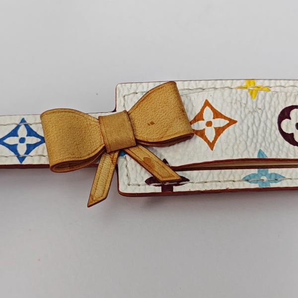 Coated Canvas White Bangle