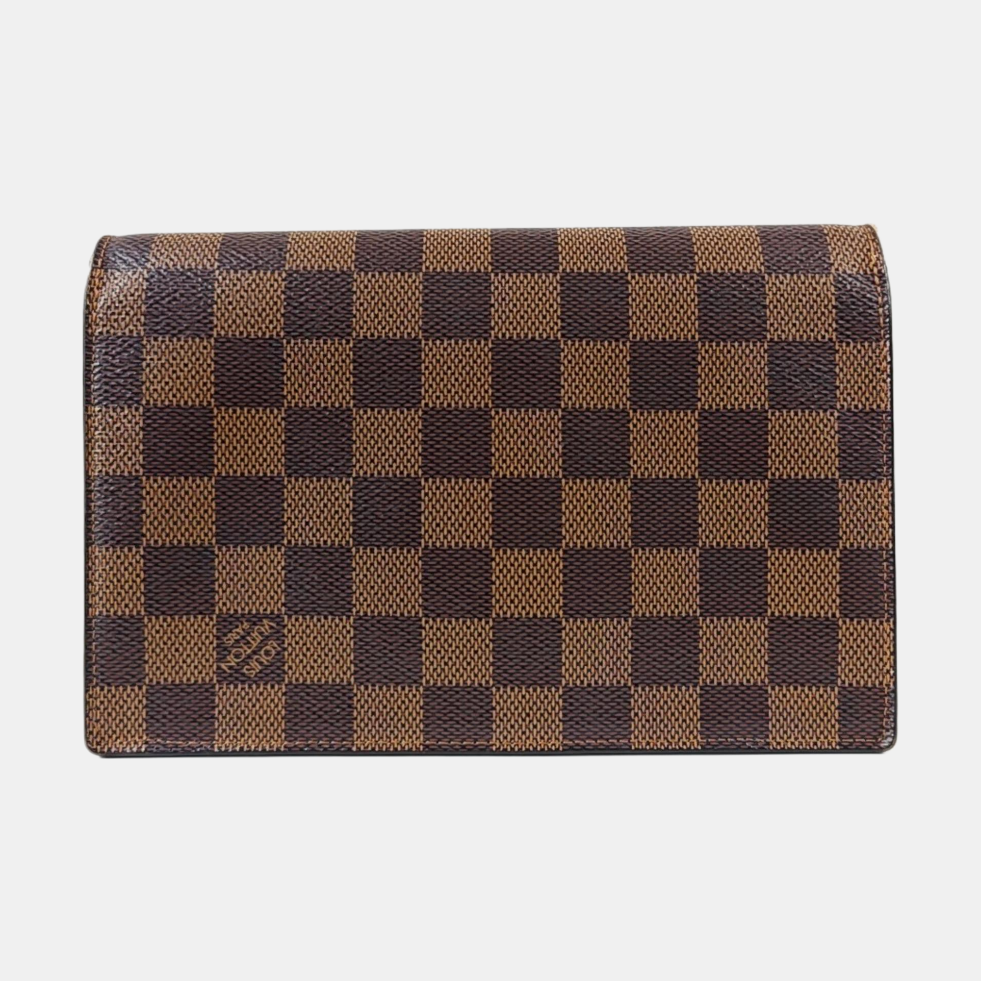 VAVIN Damier Ebene Coated Canvas Brown
