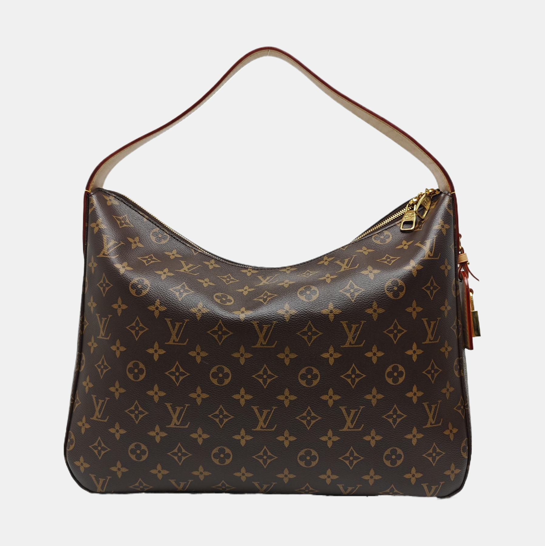 SLOUCHY MM Monogram Coated Canvas Brown