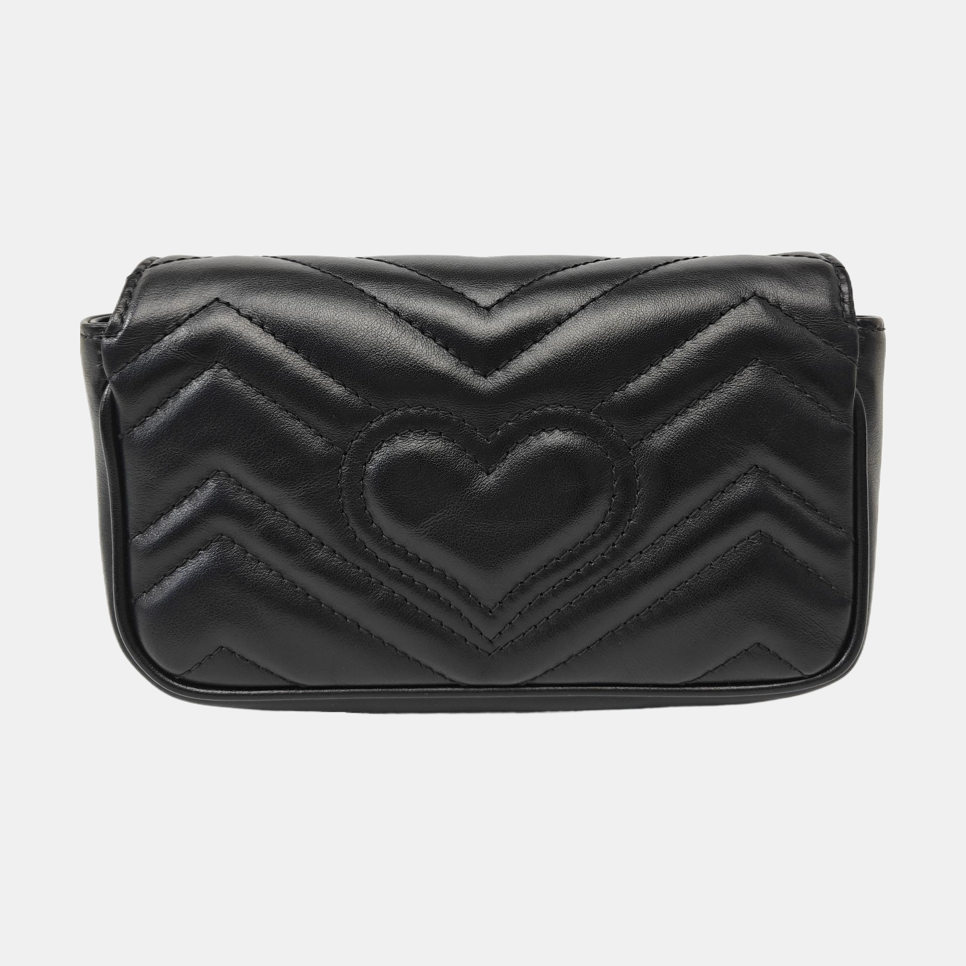 GG Marmont Mini Quilted Calfskin Black