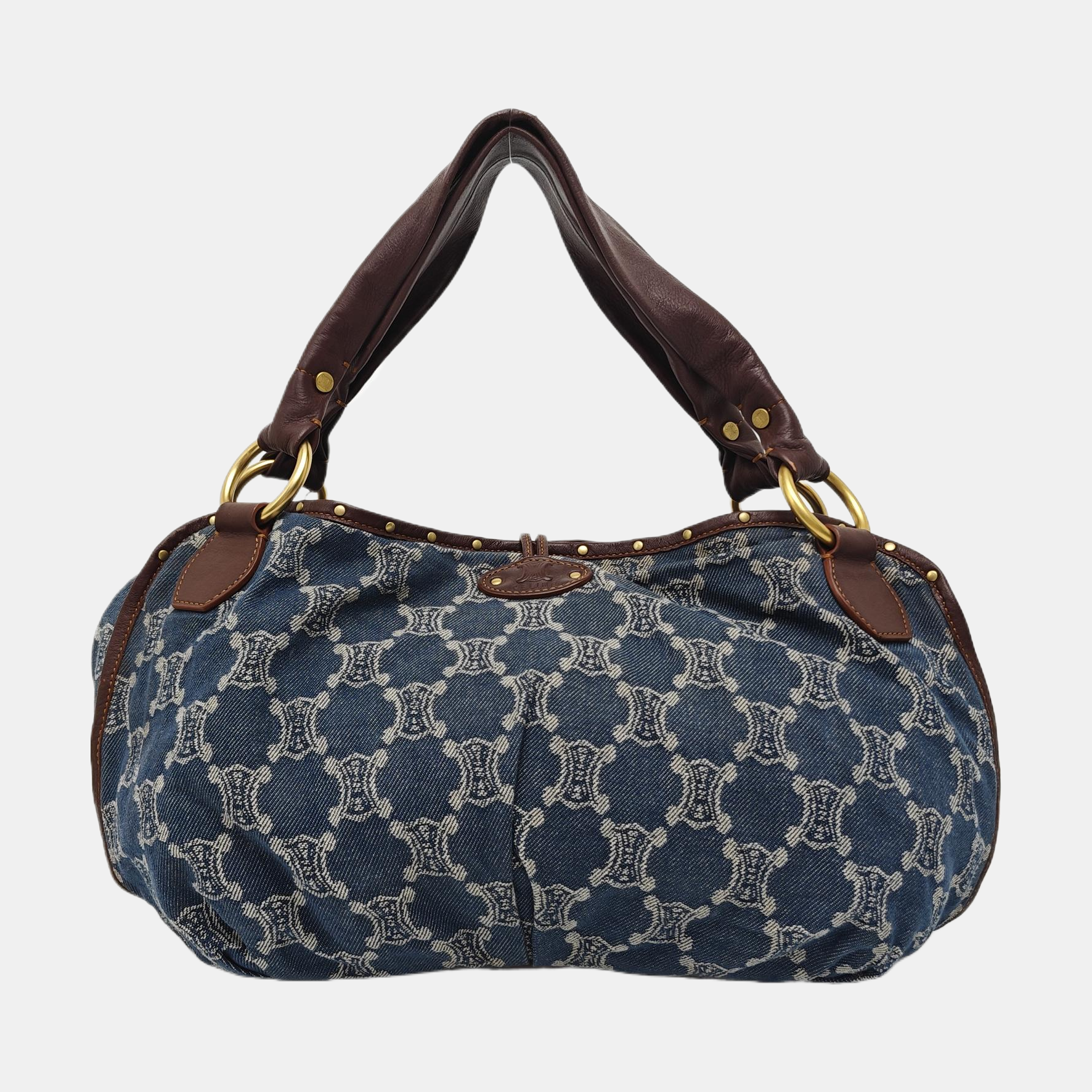Canvas Top Handle Bag Blue