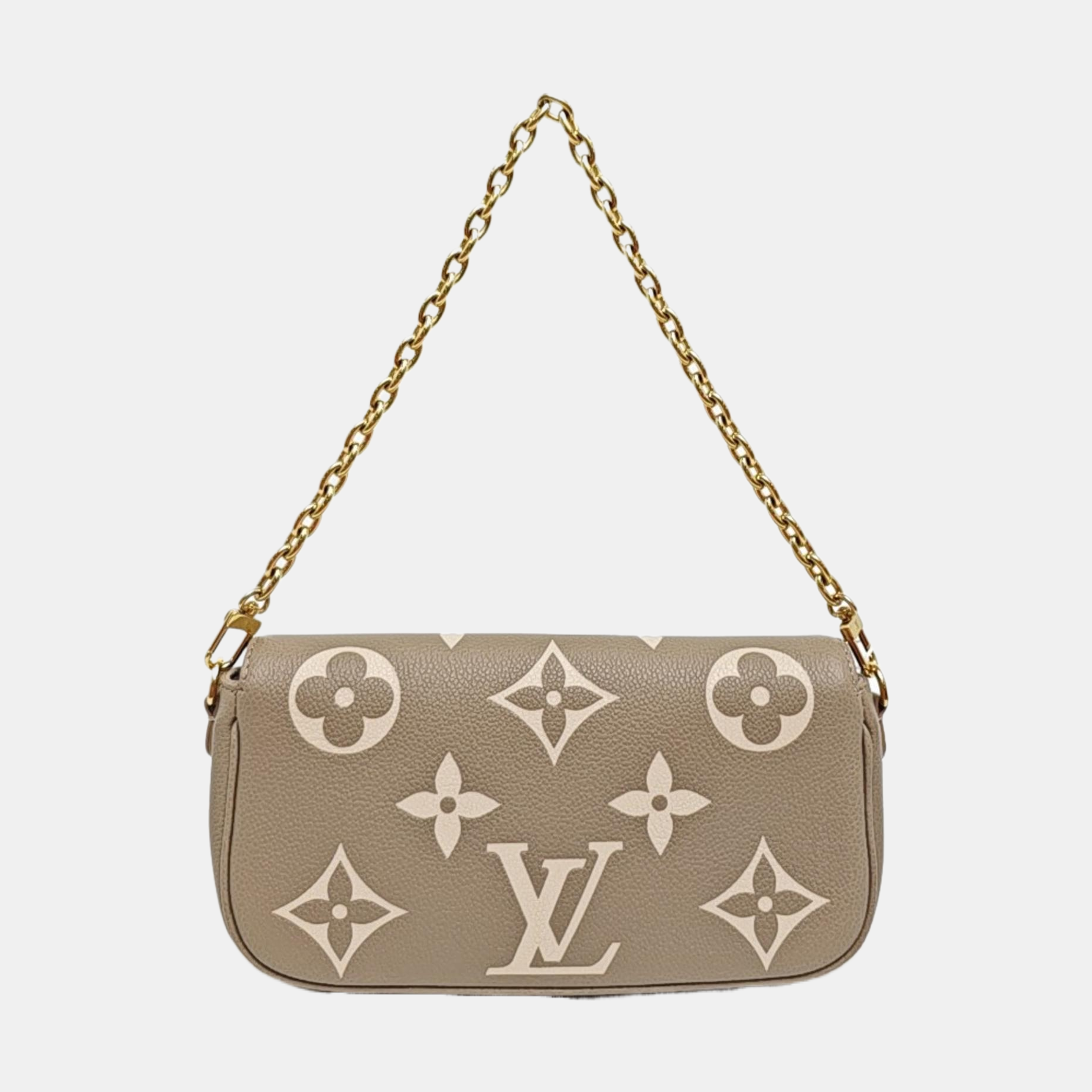 IVY Monogram Calfskin Gray