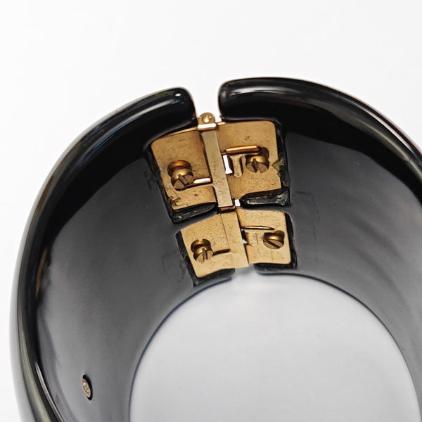 Synthetic Material Black Bangle