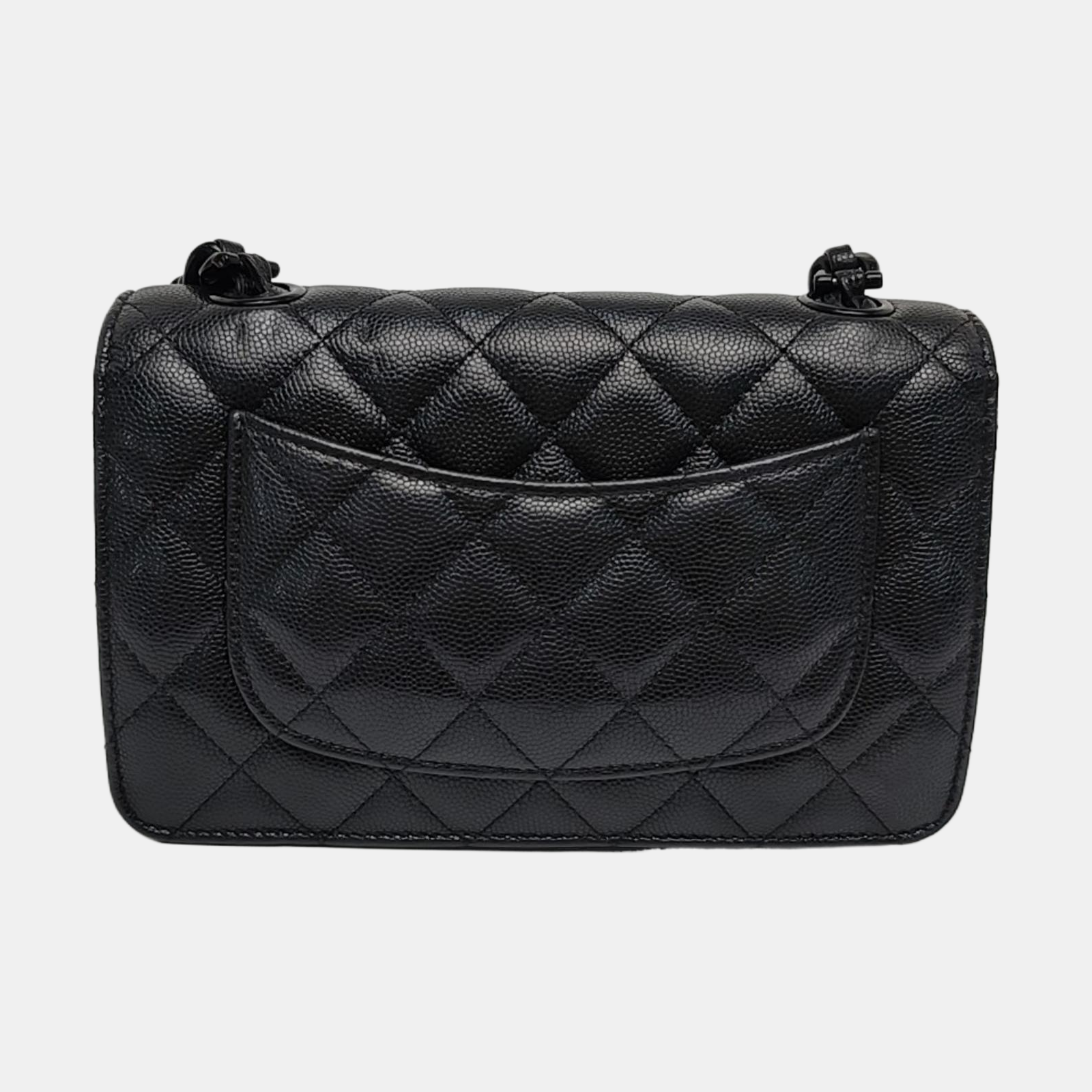 WOC Quilted Grained Calfskin Black