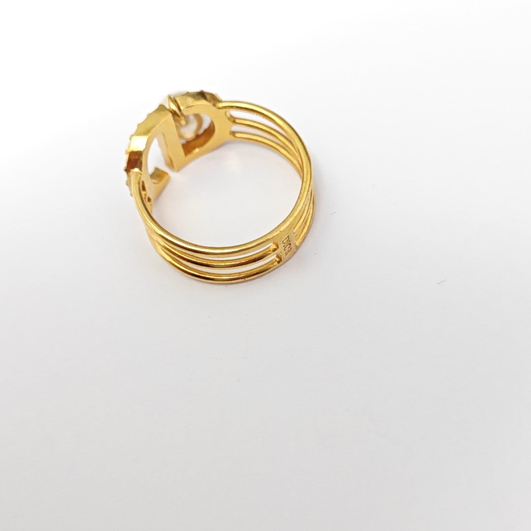 Petit CD Metal Gold Ring EU 51