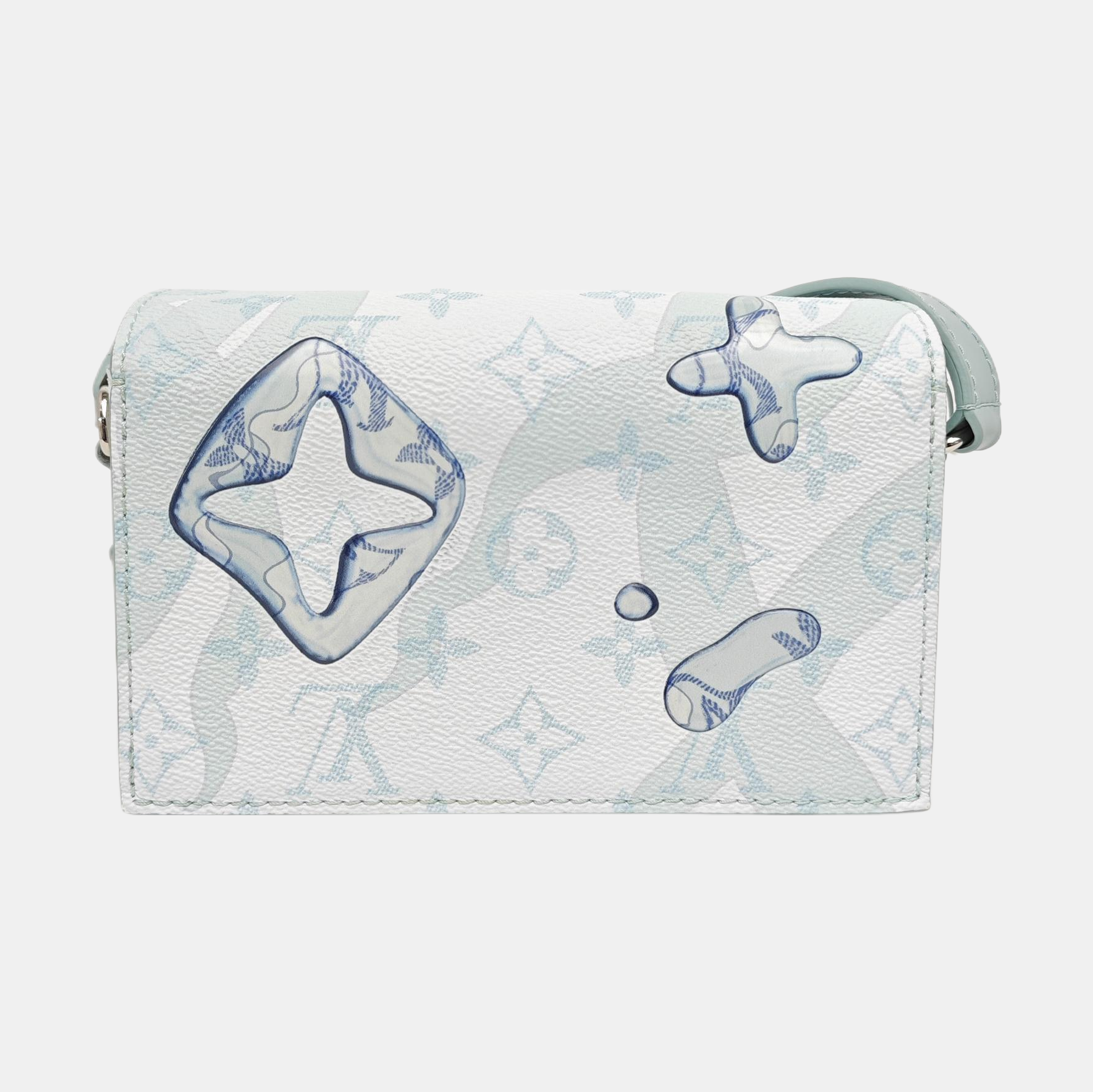 STEAMER Mini Monogram Coated Canvas Blue