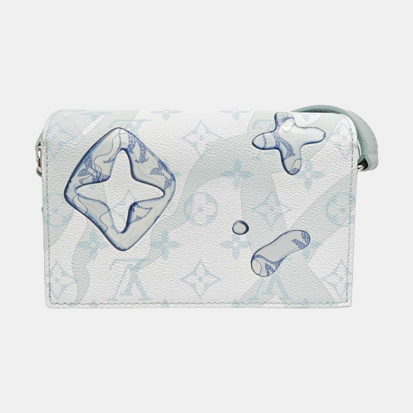 STEAMER Mini Monogram Coated Canvas Blue