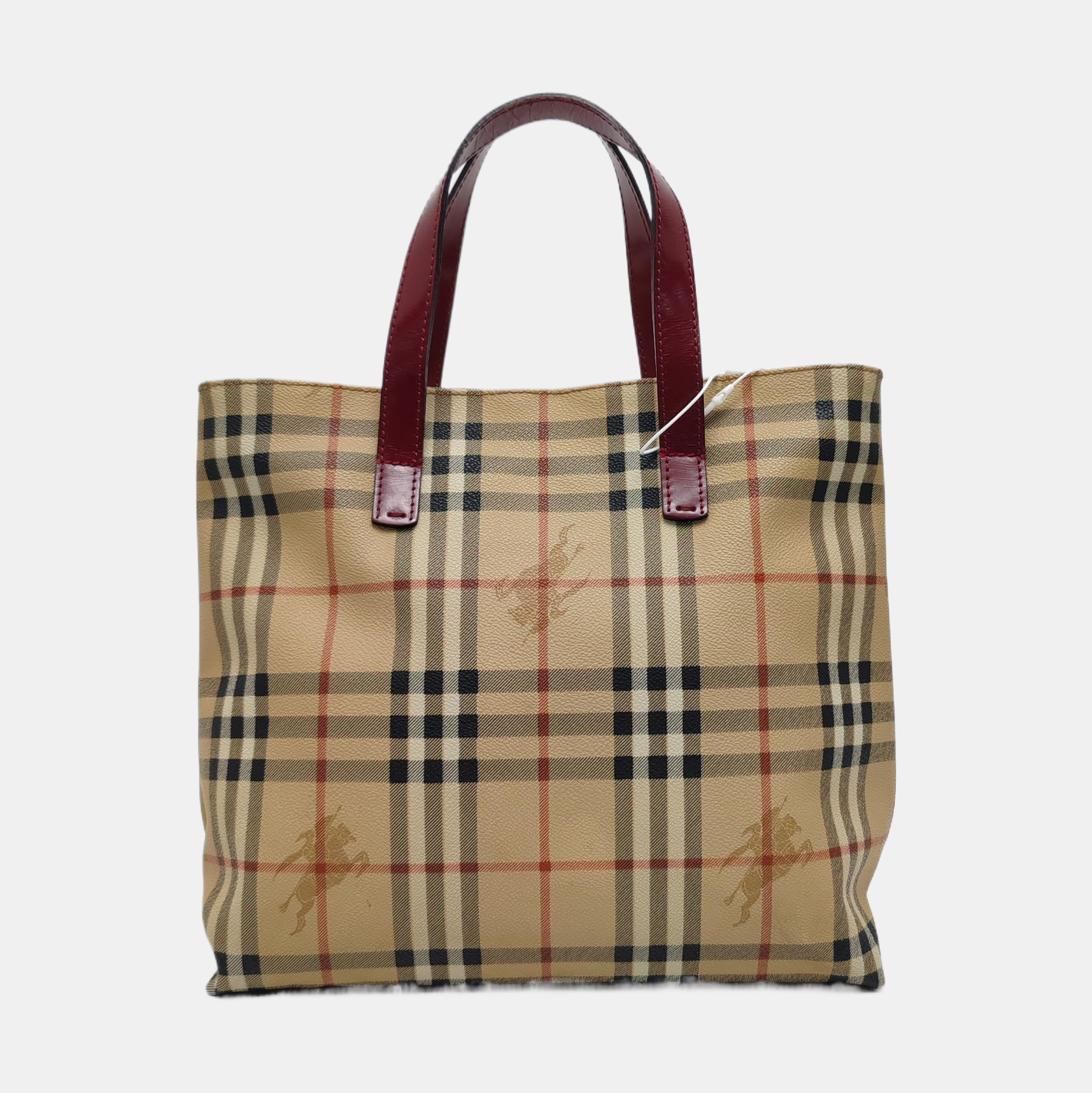 Coated Canvas Tote Bag Beige