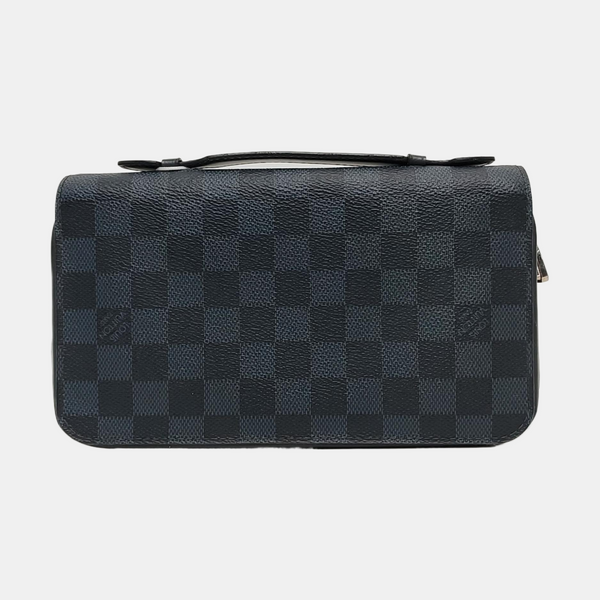 ZIPPY Extra Large Damier Coated Canvas Blue Wallet