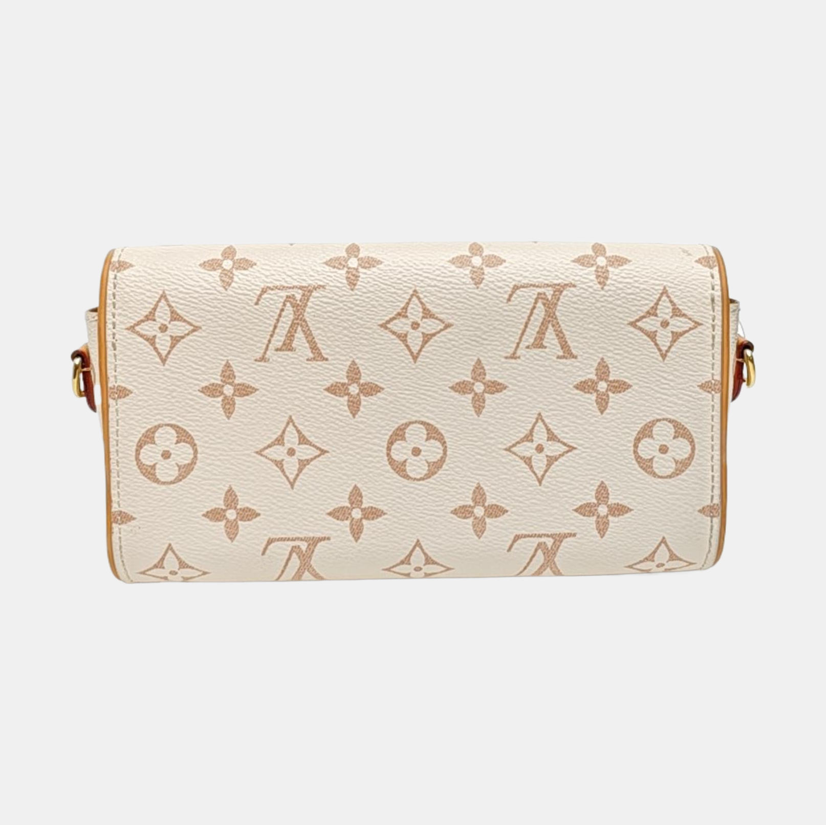 Pochette Camille Monogram Coated Canvas Beige