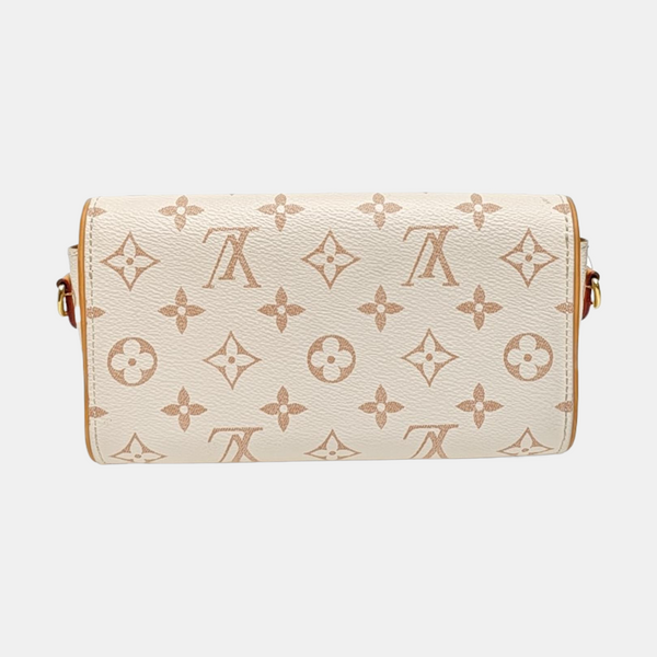 Pochette Camille Monogram Coated Canvas Beige