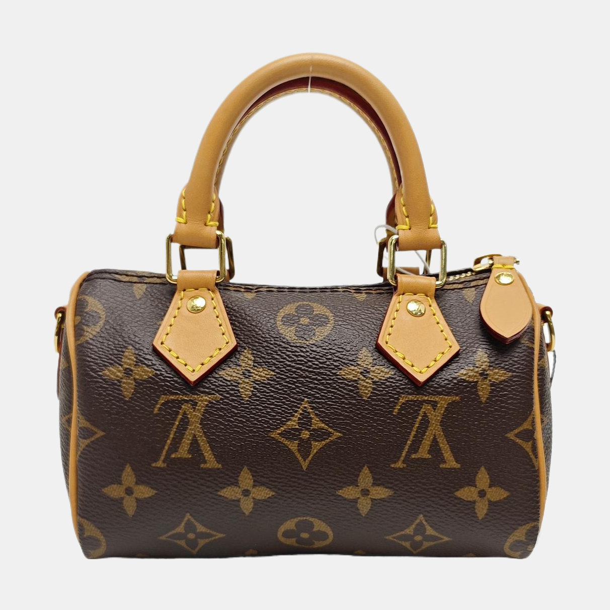 SPEEDY Nano Monogram Coated Canvas Brown
