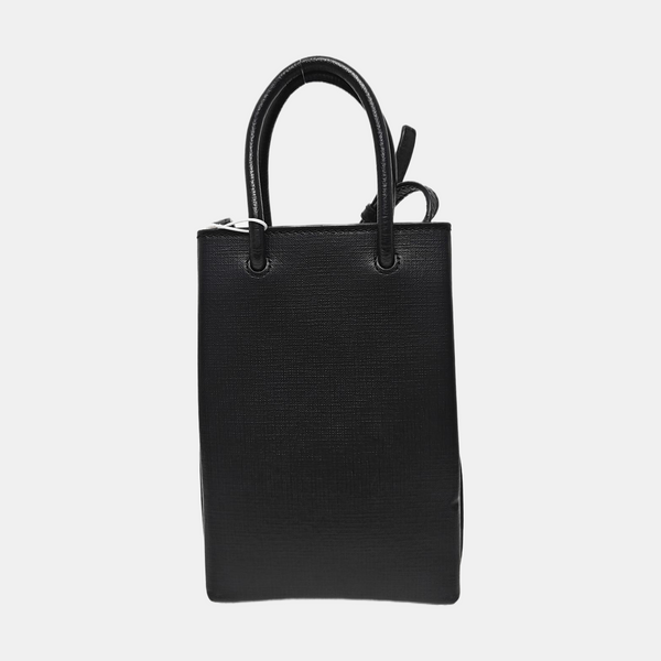 Shopping Bag Calfskin Black