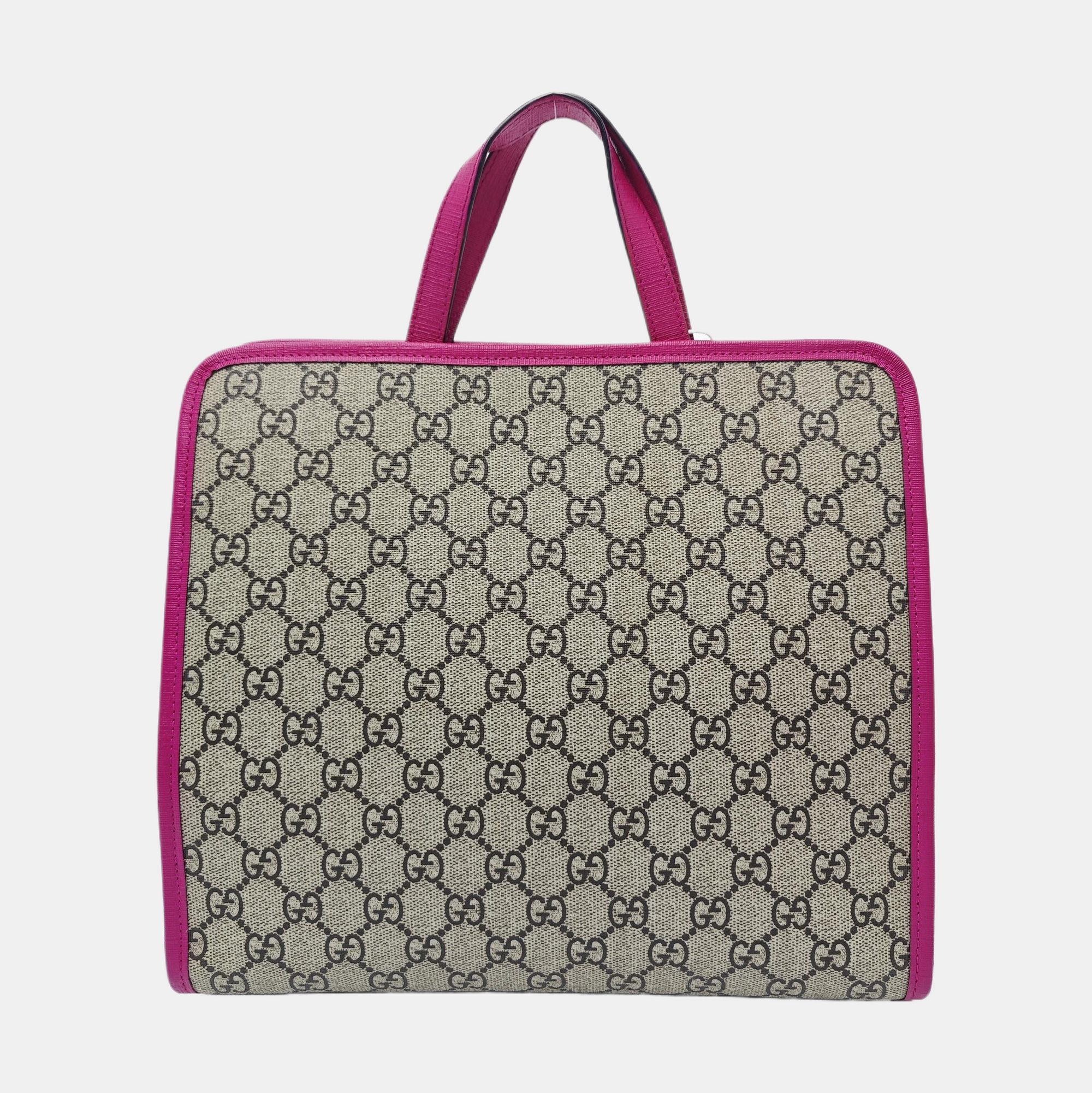 Children’s GG Bucket Monogram Coated Canvas Beige