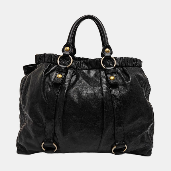 Calfskin Tote Bag Black