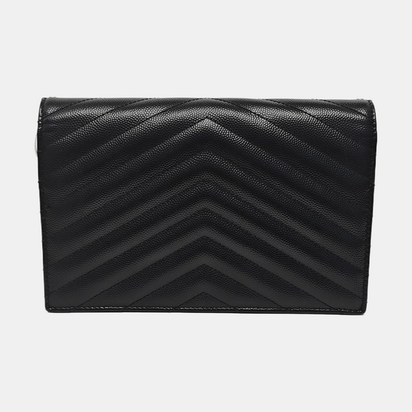 MONOGRAM WOC Chevron Calfskin Black