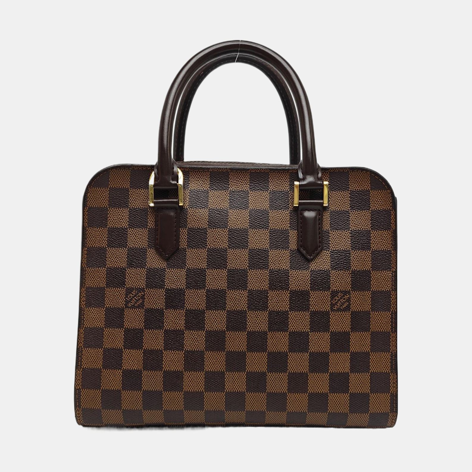 TRIANA Damier Ebene Coated Canvas Brown