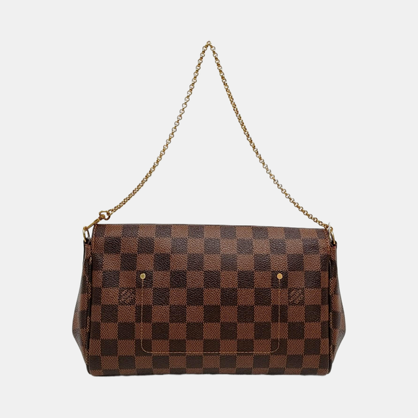 FAVORITE MM Damier Ebene Coated Canvas Brown