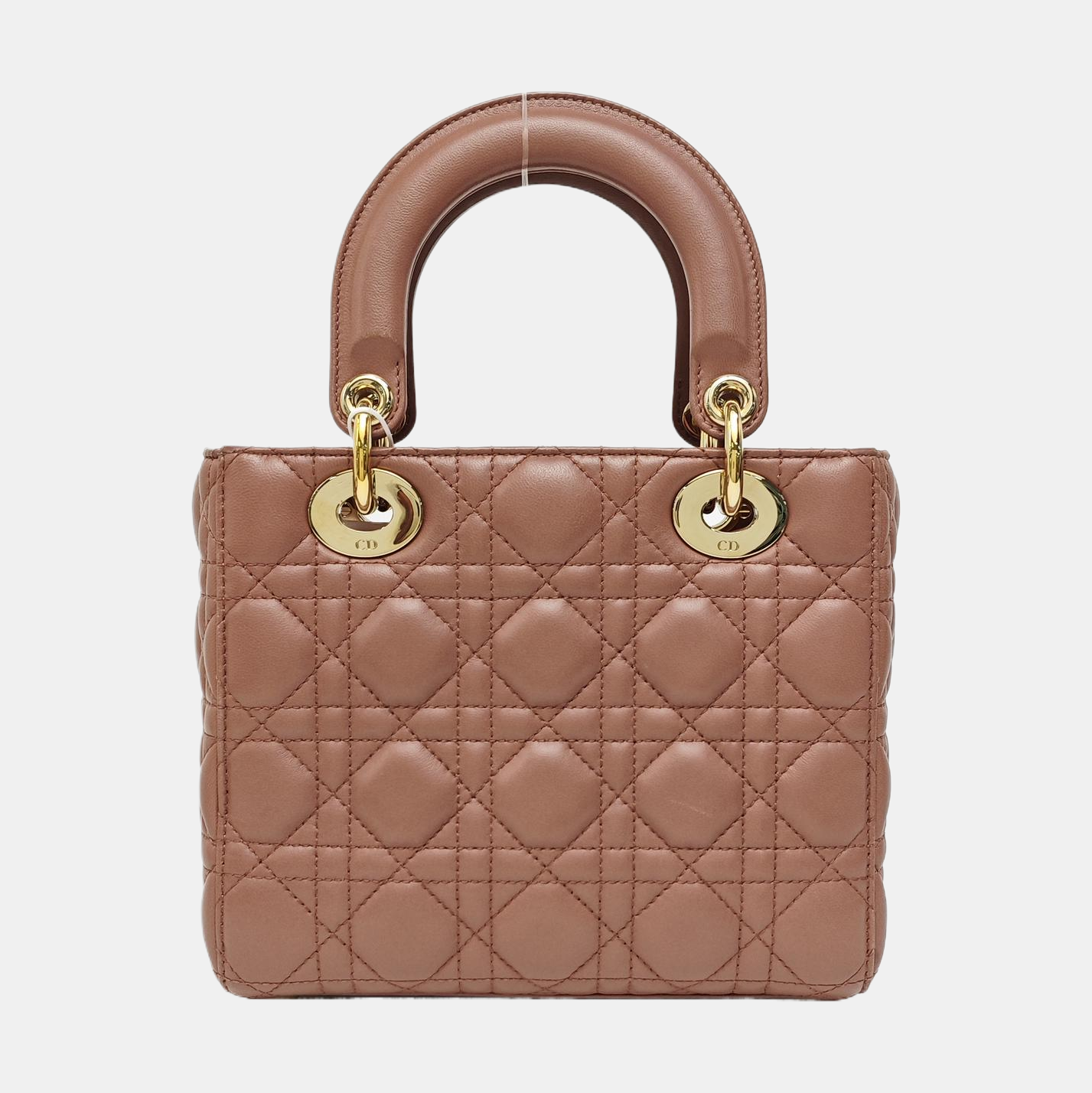Lady Dior Small Cannage Lambskin Beige